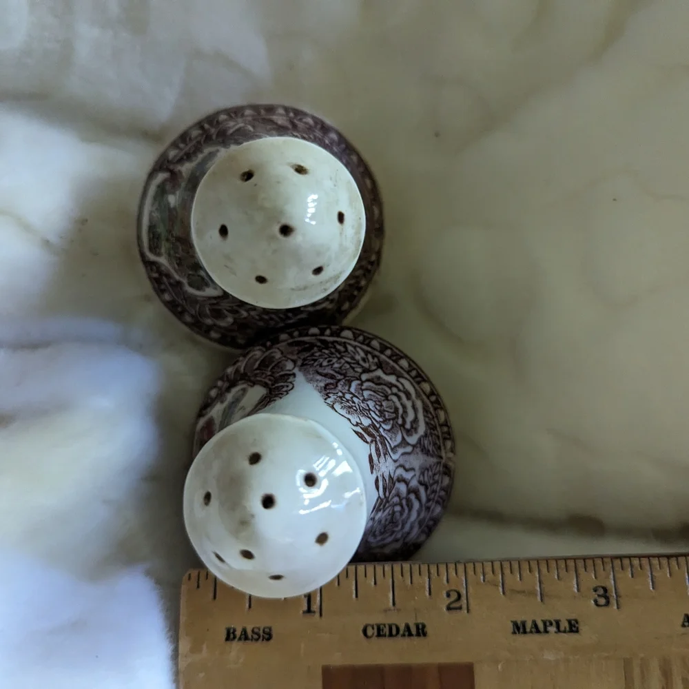 Vintage salt and pepper shakers village